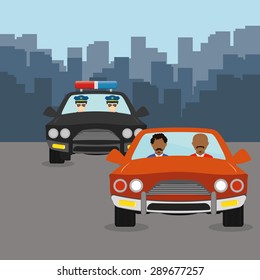 justice icon design over city background, vector illustration