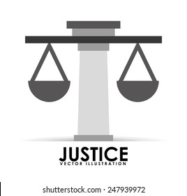 justice icon design, vector illustration eps10 graphic