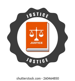 justice icon design, vector illustration eps10 graphic 