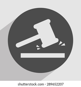 justice icon design, vector illustration eps10 graphic 