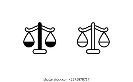 Justice icon design with white background stock illustration