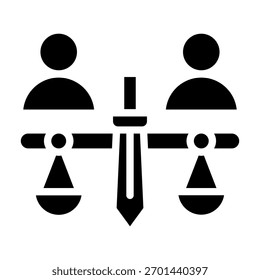 Elemento De Icono De Justicia Para Diseño Y Vector