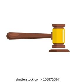 Justice icon. Flat illustration of justice vector icon for web