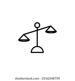 justice icon Flat symbol set outline