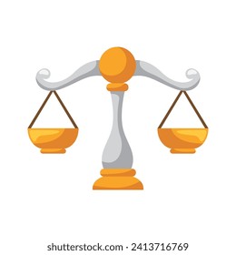 Icono de justicia. Diseño de vectores