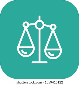 justice icon isolated on background
