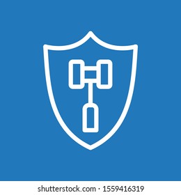 justice icon isolated on background
