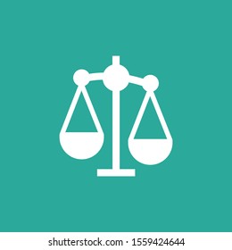 justice icon isolated on background
