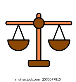 Justice icon, Judgement, measure, equality