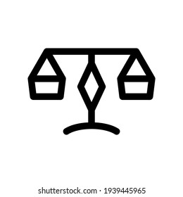 Justice icon or logo isolated sign symbol vector illustration - high quality black style vector icons
