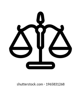 justice icon or logo isolated sign symbol vector illustration - high quality black style vector icons
