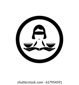 justice icon on the white background