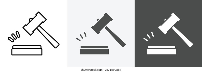 justice icon set vector art