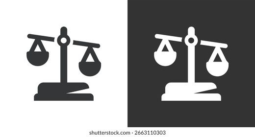 Ícone Justiça. Ícone de série de glifos sólidos