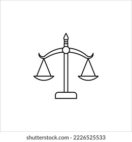 símbolo de icono de justicia símbolo símbolo símbolo de la ilustración del vector sobre fondo blanco