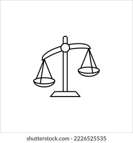 símbolo de icono de justicia símbolo símbolo símbolo de la ilustración del vector sobre fondo blanco