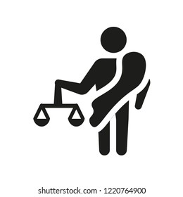 Justice icon. Trendy Justice logo concept on white background from law and justice collection. Suitable for use on web apps, mobile apps and print media.