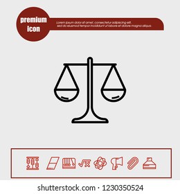 justice icon vector