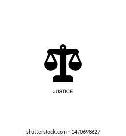 justice icon vector black design