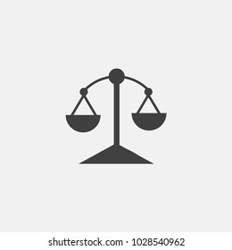 justice icon vector illustration. balance icon vector.