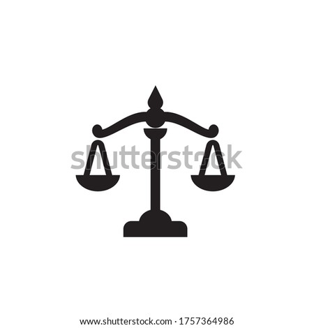 justice icon vector law icon isolated 
