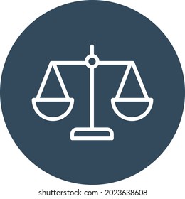 Justice Isolated Vector icon which can easily modify or edit


