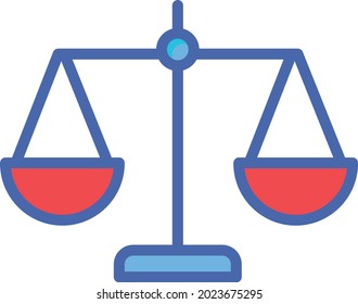 Justice Isolated Vector icon which can easily modify or edit

