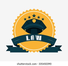 justice and law design, vector illustration eps10 graphic 