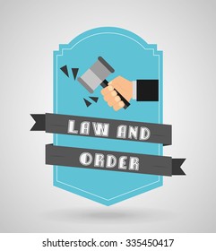 justice and law design, vector illustration eps10 graphic 
