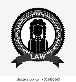 justice and law design, vector illustration eps10 graphic 