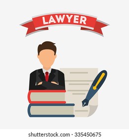 justice and law design, vector illustration eps10 graphic 