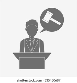 justice and law design, vector illustration eps10 graphic 
