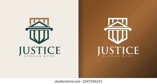 Justice Law Firm Consulting Logo. increased justice