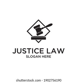 Justice Law Firm Logo design vector