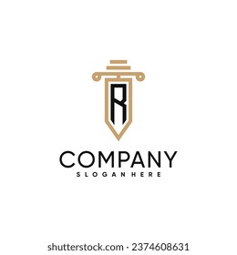 Justice law firm logo design with creative unique concept
