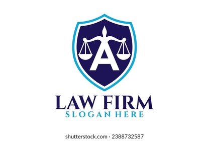 Justice Law firm Logo design template	
