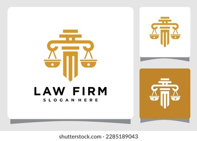 Justice Law Firm Logo Template Design Inspiration