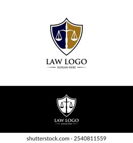 Justice law firm logo vector template