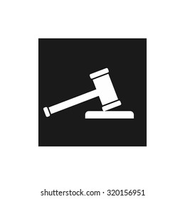 Justice And Law Gavel. R Key Logo R Key Logo