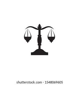 Justice law icon logo design inspiration with using scale illustration template