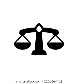 Justice law legal icon logo vector template.