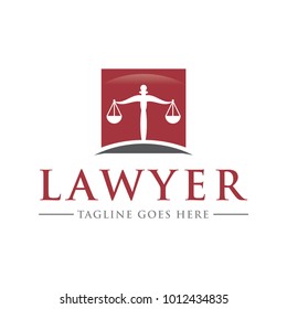 justice law legal logo icon vector template