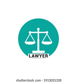 Justice Law Legal Logo Icon Vector Template.