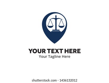 Justice and law logo, creative simple logo for lawyer identity and business