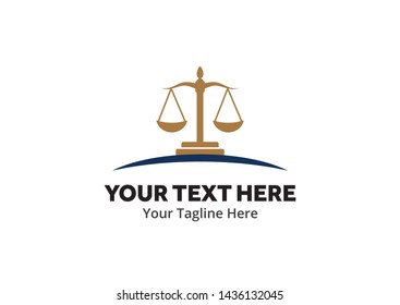 Justice and law logo, creative simple logo for lawyer identity and business