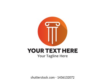 Justice and law logo, creative simple logo for lawyer identity and business