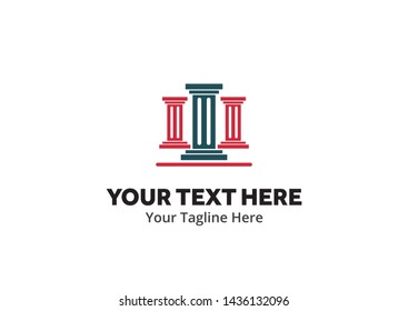 Justice and law logo, creative simple logo for lawyer identity and business
