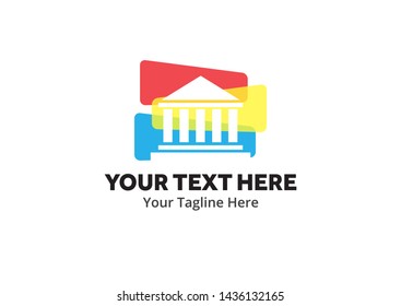 Justice and law logo, creative simple logo for lawyer identity and business