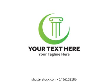 Justice and law logo, creative simple logo for lawyer identity and business