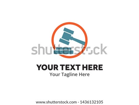 Justice and law logo, creative simple logo for lawyer identity and business
